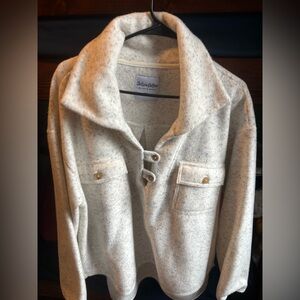 Chelsea DeBoer White Button-Up Jacket